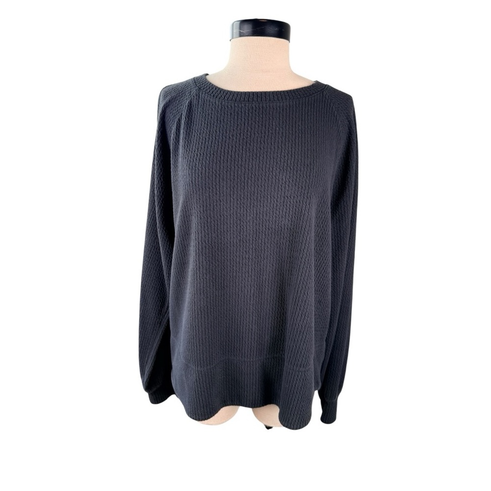 Calia Dark Gray Textured Sweater XL